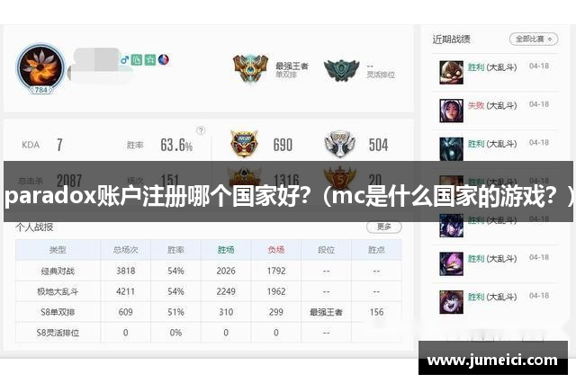 paradox账户注册哪个国家好?(mc是什么国家的游戏?)